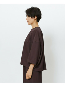 【feerique】【Lサイズ】feerique　キルトストライプコクーンシルエットプルオーバー 詳細画像 ブラウン 25