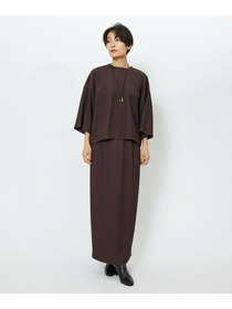 【feerique】【Lサイズ】feerique　キルトストライプコクーンシルエットプルオーバー 詳細画像 ブラウン 7