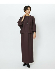 【feerique】【Lサイズ】feerique　キルトストライプコクーンシルエットプルオーバー 詳細画像 ブラウン 9