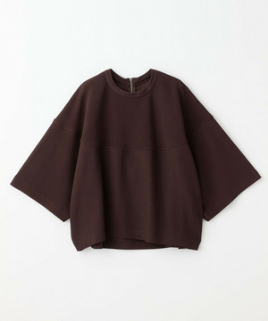 【feerique】【Lサイズ】feerique　キルトストライプコクーンシルエットプルオーバー 詳細画像 ブラウン 1