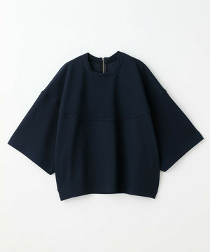 【feerique】【Lサイズ】feerique　キルトストライプコクーンシルエットプルオーバー 詳細画像 ネイビー 1