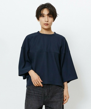 【feerique】【Lサイズ】feerique　キルトストライプコクーンシルエットプルオーバー 詳細画像 ネイビー 2