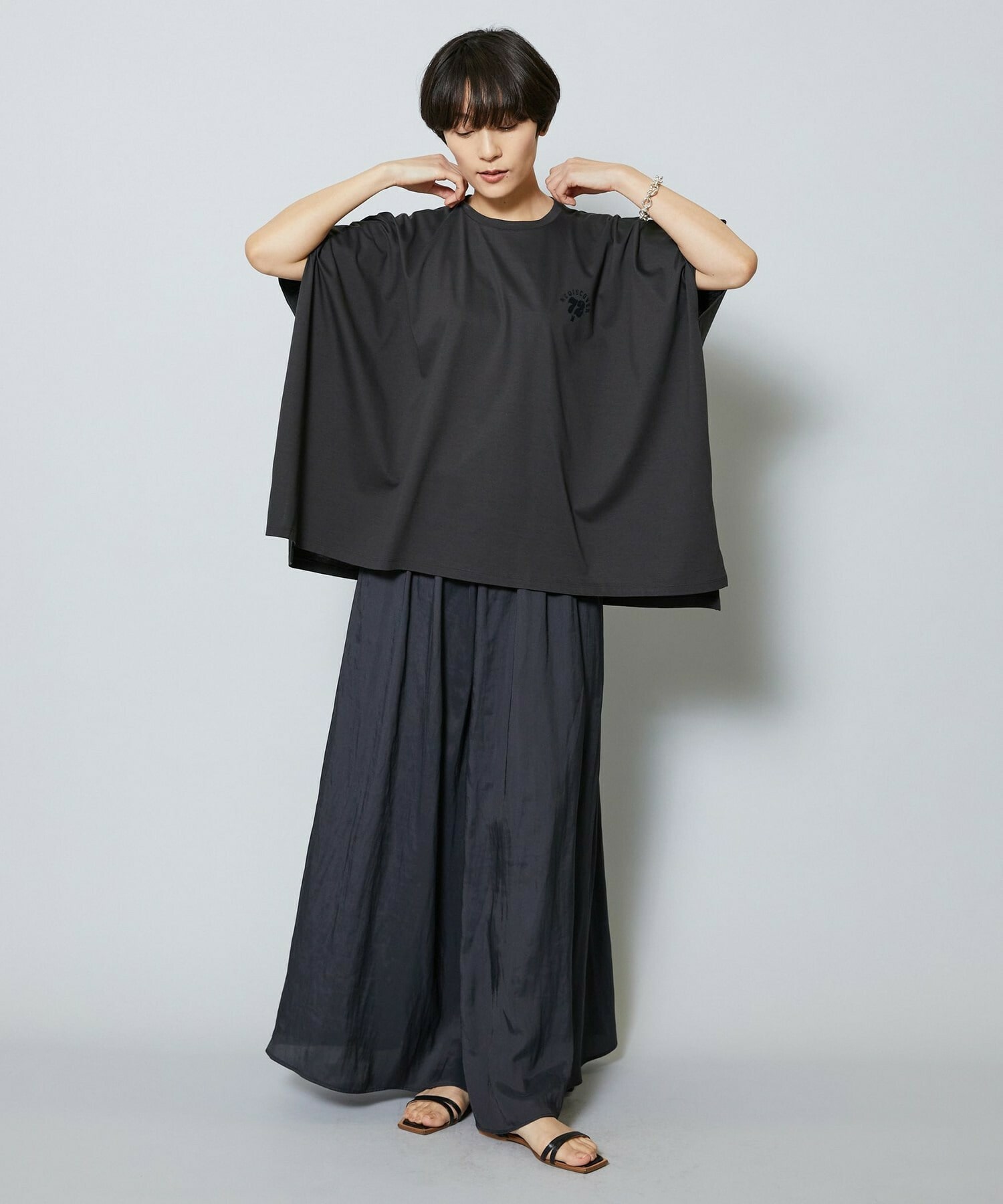 【MOGA】【Lサイズ】SHOGO SEKINE×MOGA コラボ ロゴT 詳細画像 チャコール 8