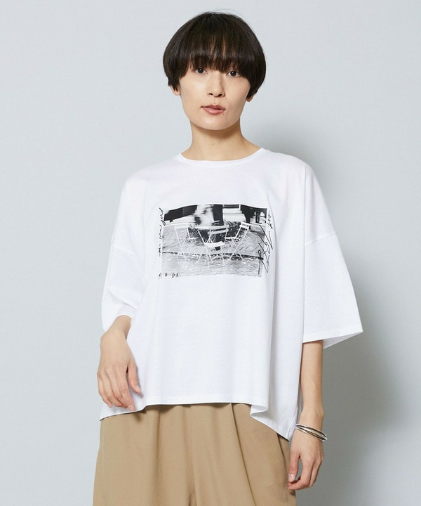 【Lサイズ】SHOGO SEKINE&times;MOGA コラボ フォトプリントT 詳細画像 ホワイト 2