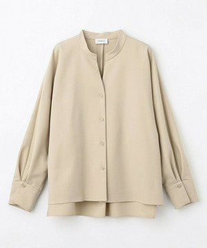 【MOGA】【Lサイズ】ライトパウダリーツイルスキッパーシャツ 詳細画像 ベージュ 1