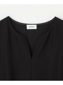 【MOGA】【Lサイズ】2WAYダブルクロスブラウス 詳細画像 ブラック 1