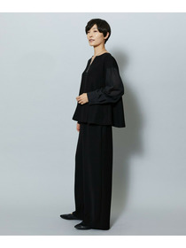 【MOGA】【Lサイズ】2WAYダブルクロスブラウス 詳細画像 ブラック 8