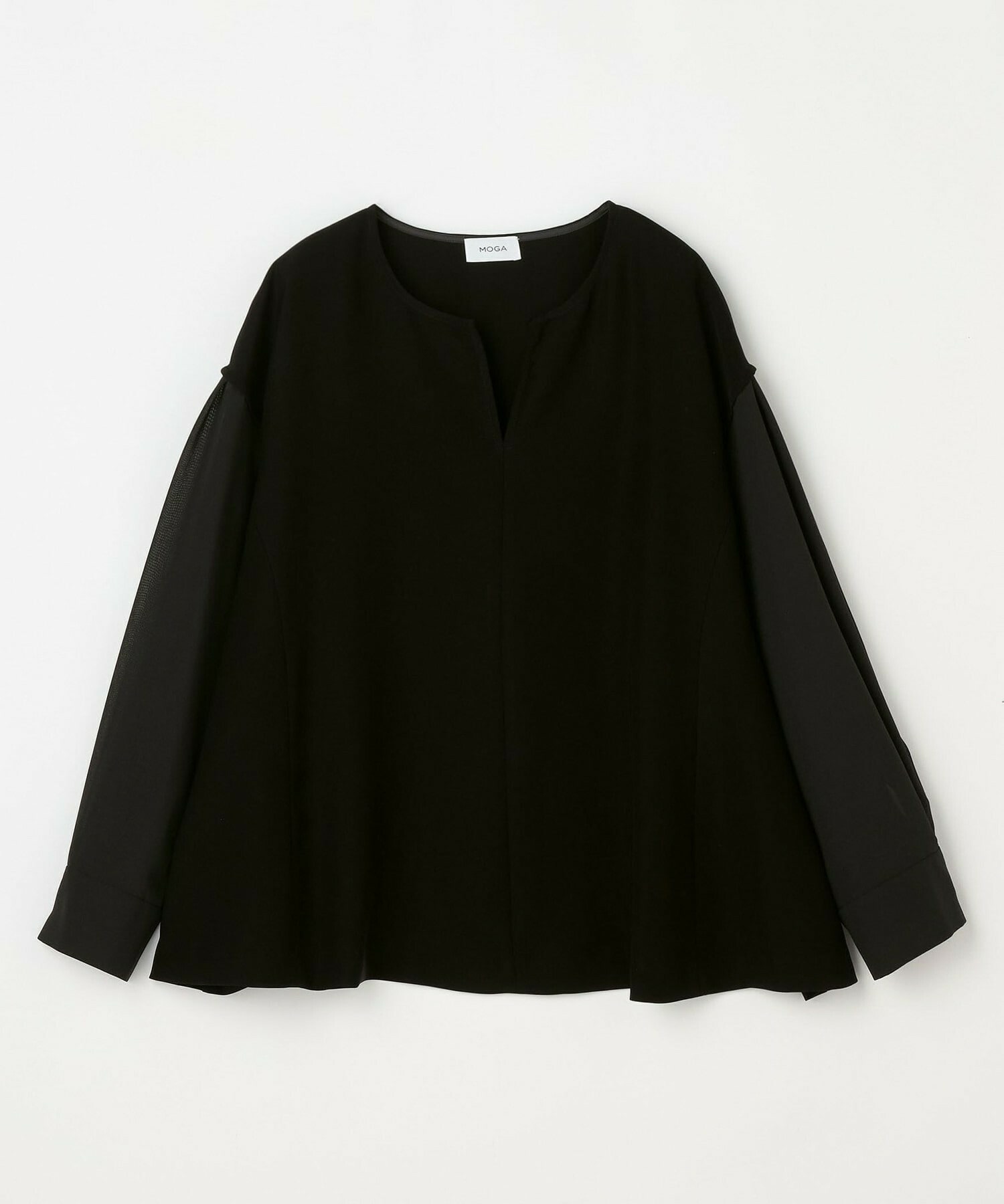 【MOGA】【Lサイズ】2WAYダブルクロスブラウス 詳細画像 ブラック 1