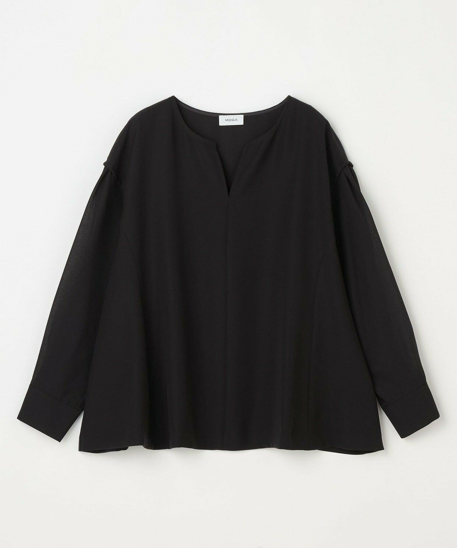 【MOGA】【Lサイズ】2WAYダブルクロスブラウス 詳細画像 チャコールグレー 1