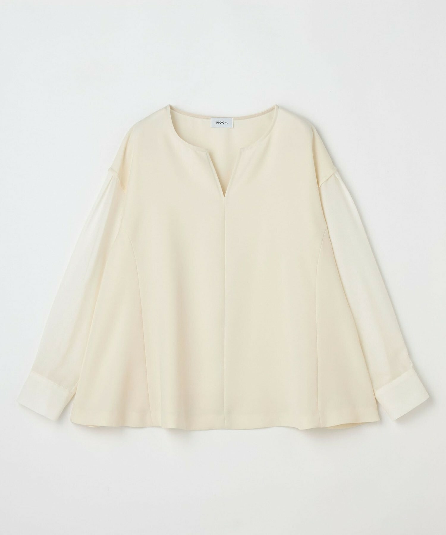 【MOGA】【Lサイズ】2WAYダブルクロスブラウス 詳細画像 クリーム 1