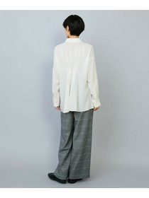 【MOGA】【Lサイズ】シアービエラタックラインブラウス 詳細画像 ブルー 12