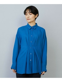 【MOGA】【Lサイズ】シアービエラタックラインブラウス 詳細画像 ブルー 19