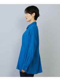 【MOGA】【Lサイズ】シアービエラタックラインブラウス 詳細画像 ブルー 20