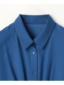 【MOGA】【Lサイズ】シアービエラタックラインブラウス 詳細画像 ブルー 24