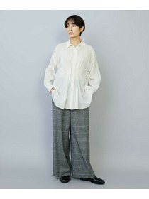 【MOGA】【Lサイズ】シアービエラタックラインブラウス 詳細画像 ブルー 8