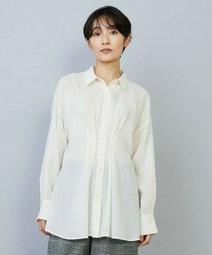 【MOGA】【Lサイズ】シアービエラタックラインブラウス 詳細画像 オフホワイト 2