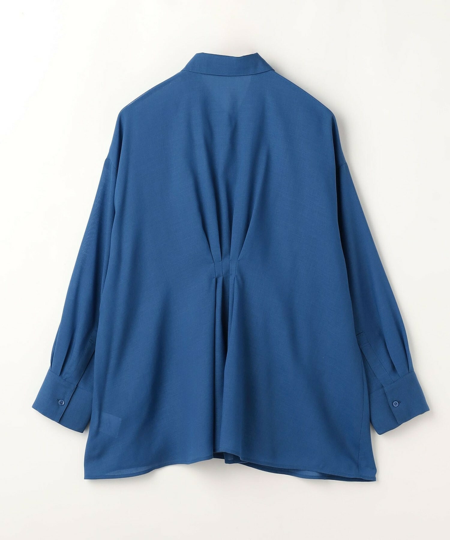 【MOGA】【Lサイズ】シアービエラタックラインブラウス 詳細画像 ブルー 23