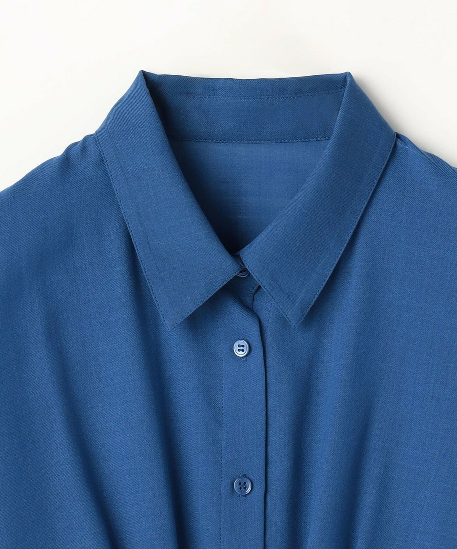 【MOGA】【Lサイズ】シアービエラタックラインブラウス 詳細画像 ブルー 24