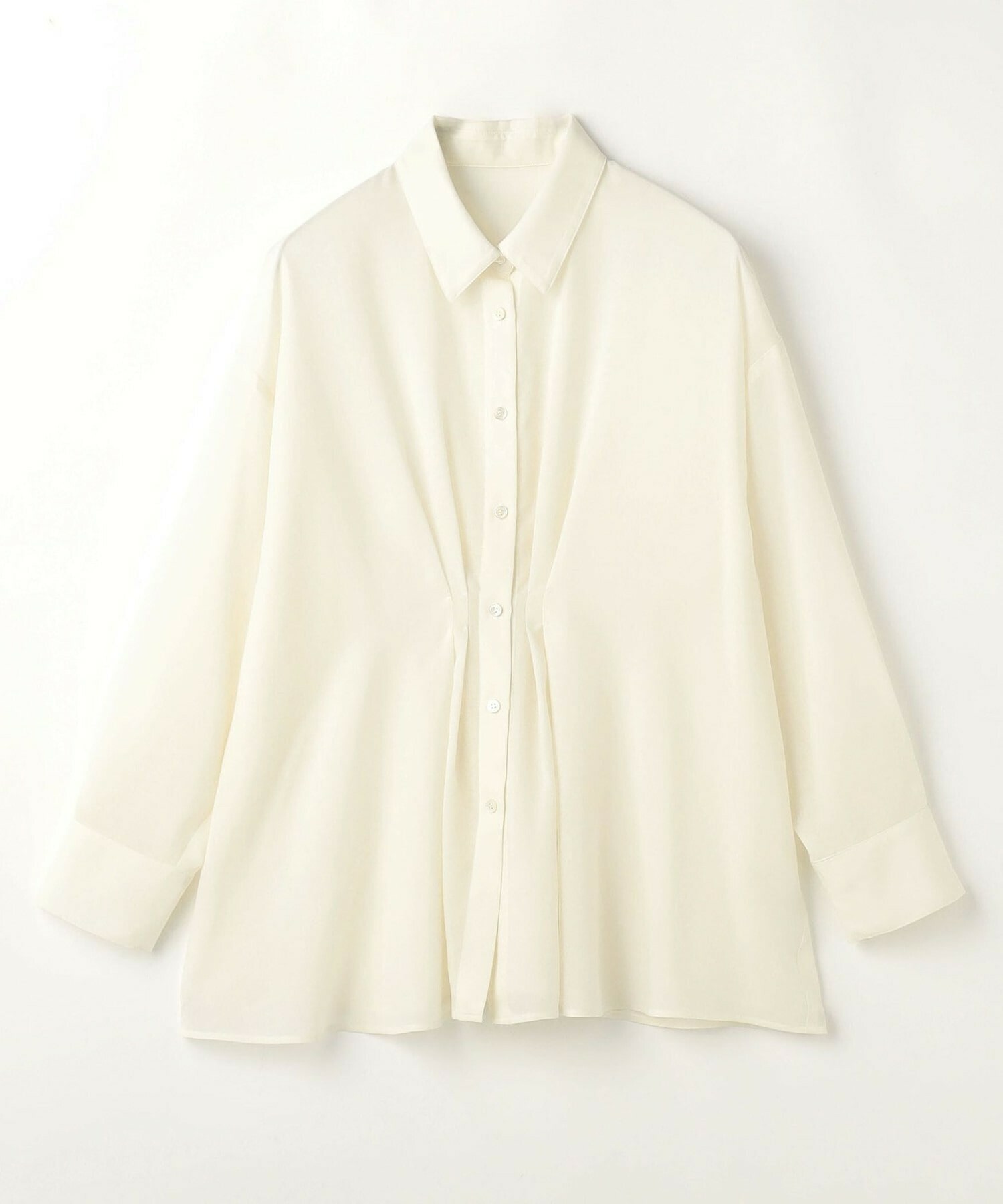 【MOGA】【Lサイズ】シアービエラタックラインブラウス 詳細画像 オフホワイト 1