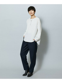 【MOGA】【Lサイズ】強撚2WAYプルオーバーブラウス 詳細画像 ブラック 17