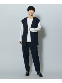 【MOGA】【Lサイズ】強撚2WAYプルオーバーブラウス 詳細画像 ブラック 19