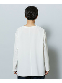 【MOGA】【Lサイズ】強撚2WAYプルオーバーブラウス 詳細画像 ブラック 27