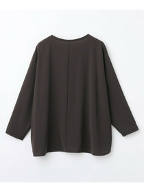 【MOGA】【Lサイズ】強撚2WAYプルオーバーブラウス 詳細画像 ブラック 5