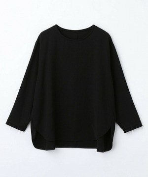 【MOGA】【Lサイズ】強撚2WAYプルオーバーブラウス 詳細画像 ブラック 1