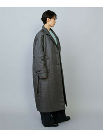 【MOGA】【Lサイズ】シルキータフタパディングテーラードコクーンコート 詳細画像 チャコールグレー 11