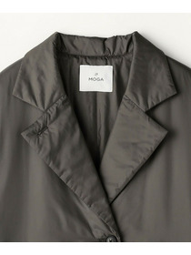 【MOGA】【Lサイズ】シルキータフタパディングテーラードコクーンコート 詳細画像 チャコールグレー 14