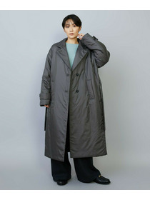 【MOGA】【Lサイズ】シルキータフタパディングテーラードコクーンコート 詳細画像 チャコールグレー 2