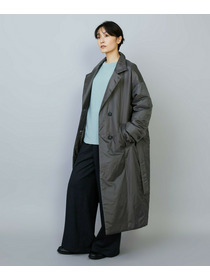 【MOGA】【Lサイズ】シルキータフタパディングテーラードコクーンコート 詳細画像 チャコールグレー 6