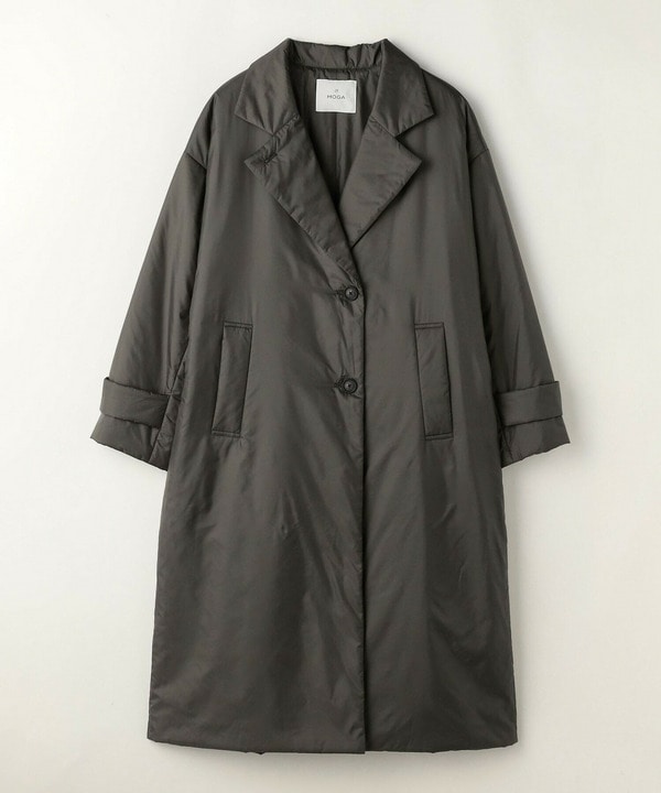 【MOGA】【Lサイズ】シルキータフタパディングテーラードコクーンコート