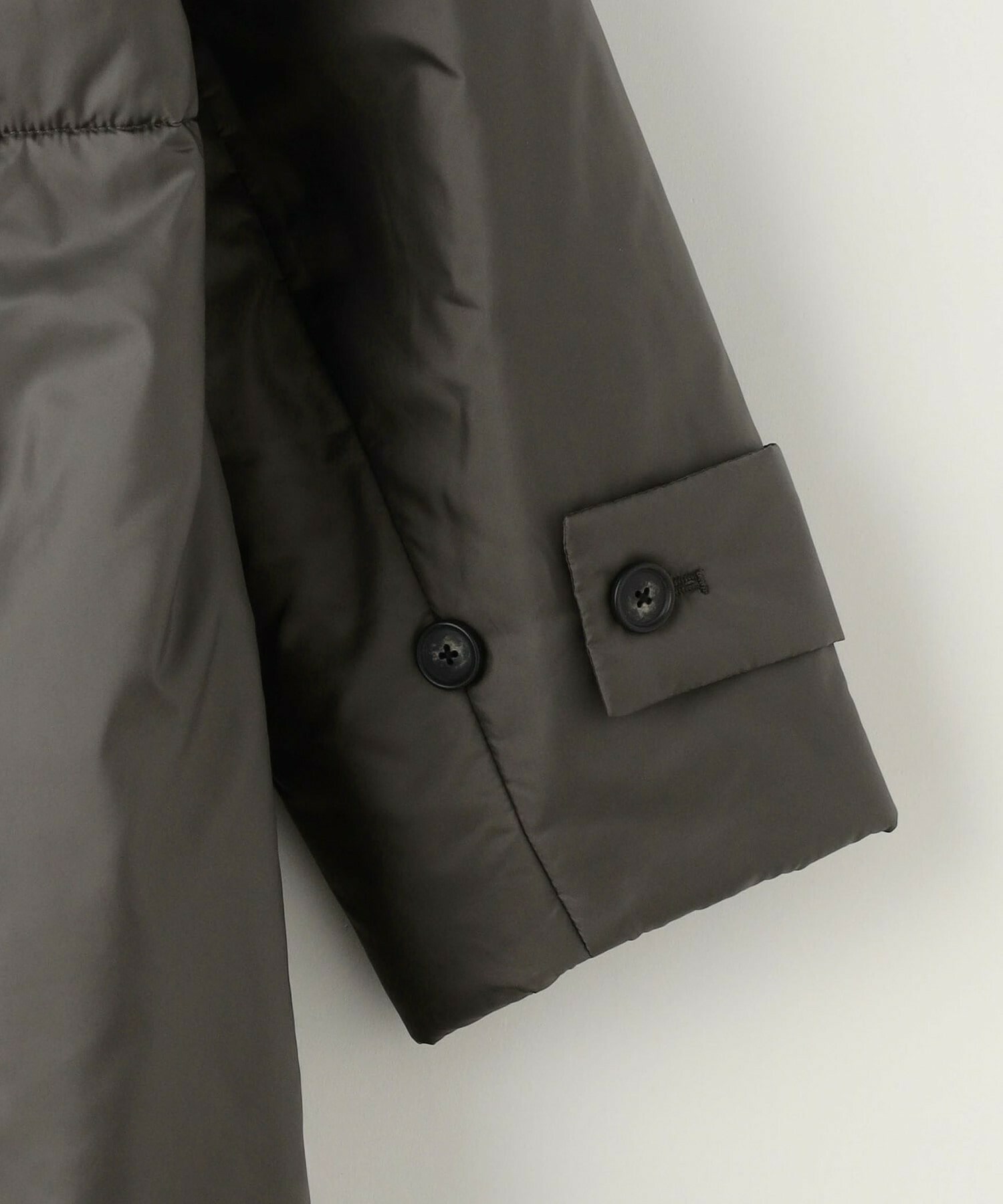【MOGA】【Lサイズ】シルキータフタパディングテーラードコクーンコート 詳細画像 チャコールグレー 15
