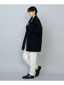 【MOGA】【Lサイズ】メルトンリバースタンドカラーコート 詳細画像 チャコールグレー 15