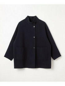 【MOGA】【Lサイズ】メルトンリバースタンドカラーコート 詳細画像 チャコールグレー 23