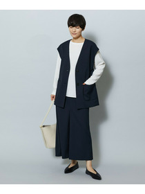 【MOGA】【Lサイズ】ライトパウダリーツイルジレ 詳細画像 ネイビー 16