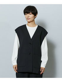 【MOGA】【Lサイズ】ライトパウダリーツイルジレ 詳細画像 ネイビー 27