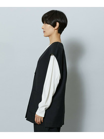 【MOGA】【Lサイズ】ライトパウダリーツイルジレ 詳細画像 ネイビー 28