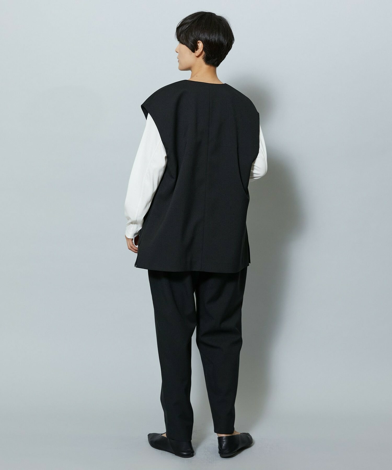 【MOGA】【Lサイズ】ライトパウダリーツイルジレ 詳細画像 ネイビー 12