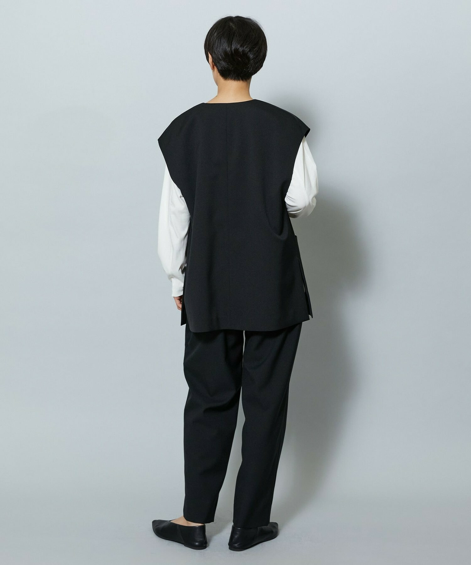 【MOGA】【Lサイズ】ライトパウダリーツイルジレ 詳細画像 ネイビー 13