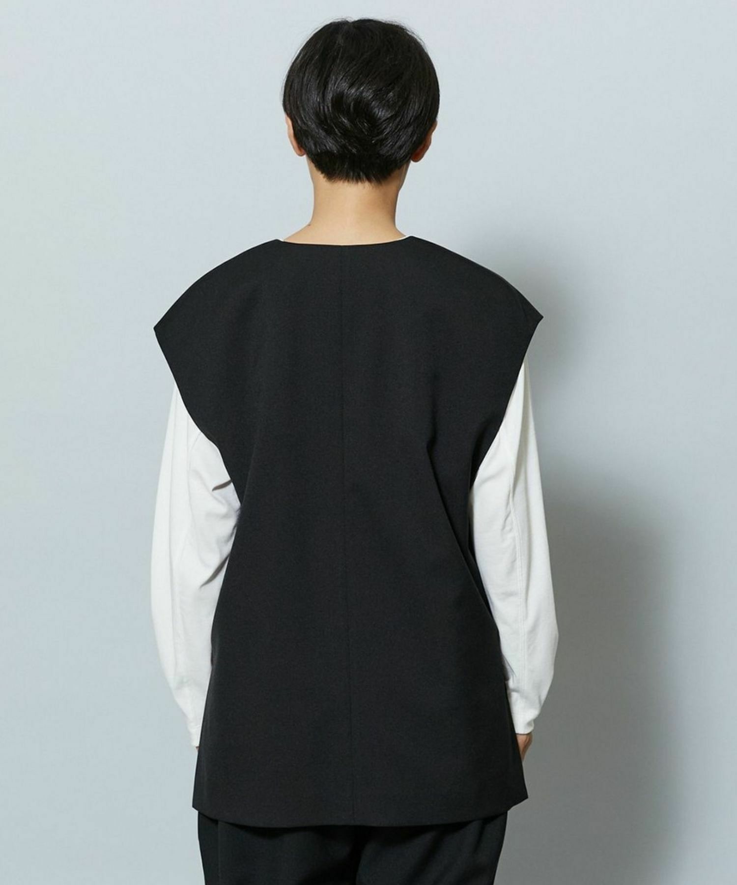 【MOGA】【Lサイズ】ライトパウダリーツイルジレ 詳細画像 ネイビー 30