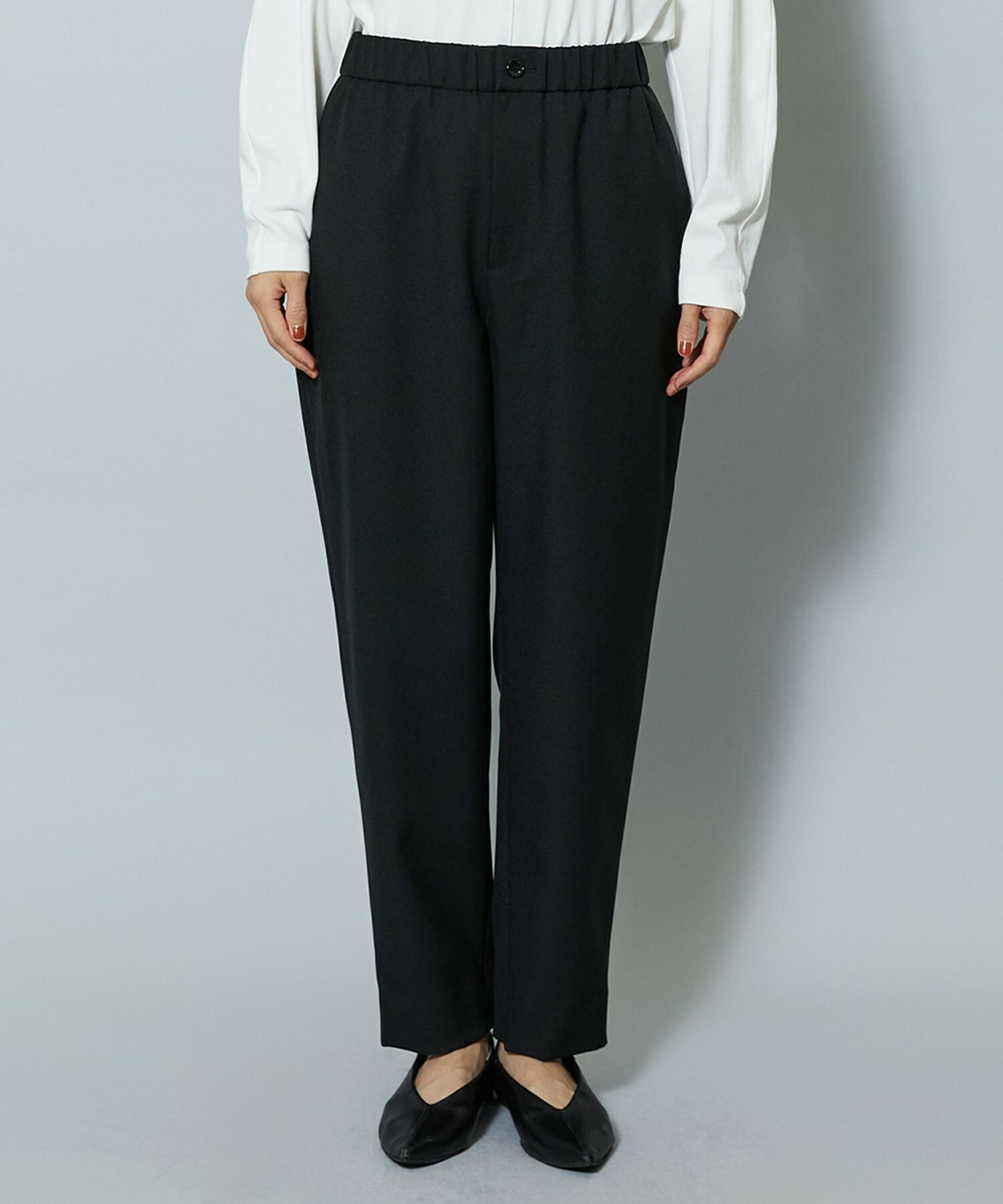 【MOGA】【Lサイズ】ライトパウダリーツイルテーパードパンツ 詳細画像 ネイビー 25