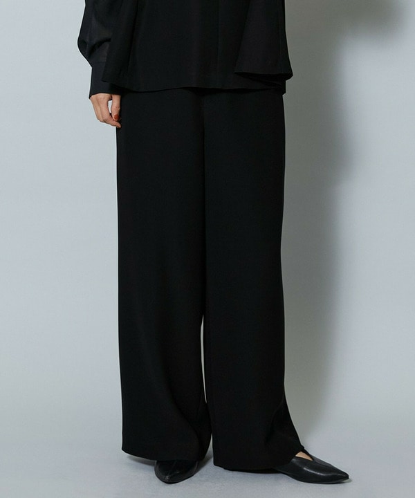 【Lサイズ】2WAYダブルクロスワイドパンツ 詳細画像 ブラック 2