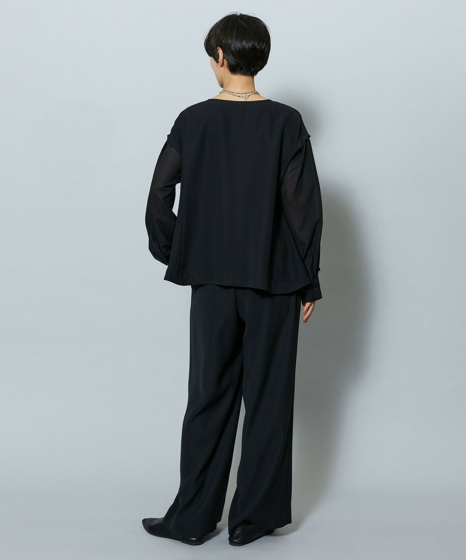 【MOGA】【Lサイズ】2WAYダブルクロスワイドパンツ 詳細画像 チャコールグレー 21