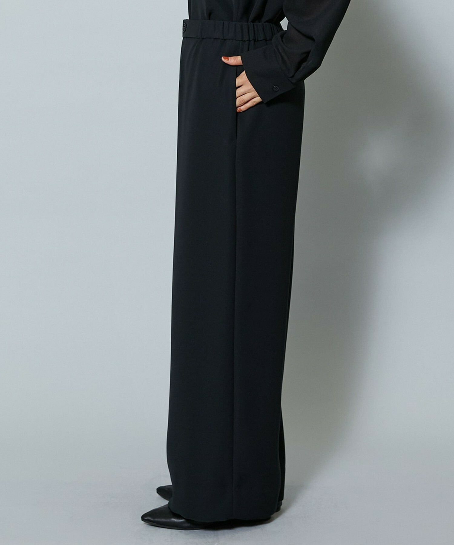 【MOGA】【Lサイズ】2WAYダブルクロスワイドパンツ 詳細画像 チャコールグレー 27