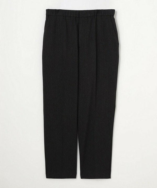 【Lサイズ】ヘリンボンストレッチテーパードパンツ 詳細画像 チャコールグレー 1