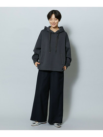 【MOGA】【Lサイズ】ウールカシミヤストレッチワイドパンツ 詳細画像 ブラック系その他 13