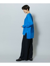 【MOGA】【Lサイズ】ウールカシミヤストレッチワイドパンツ 詳細画像 ブラック系その他 9