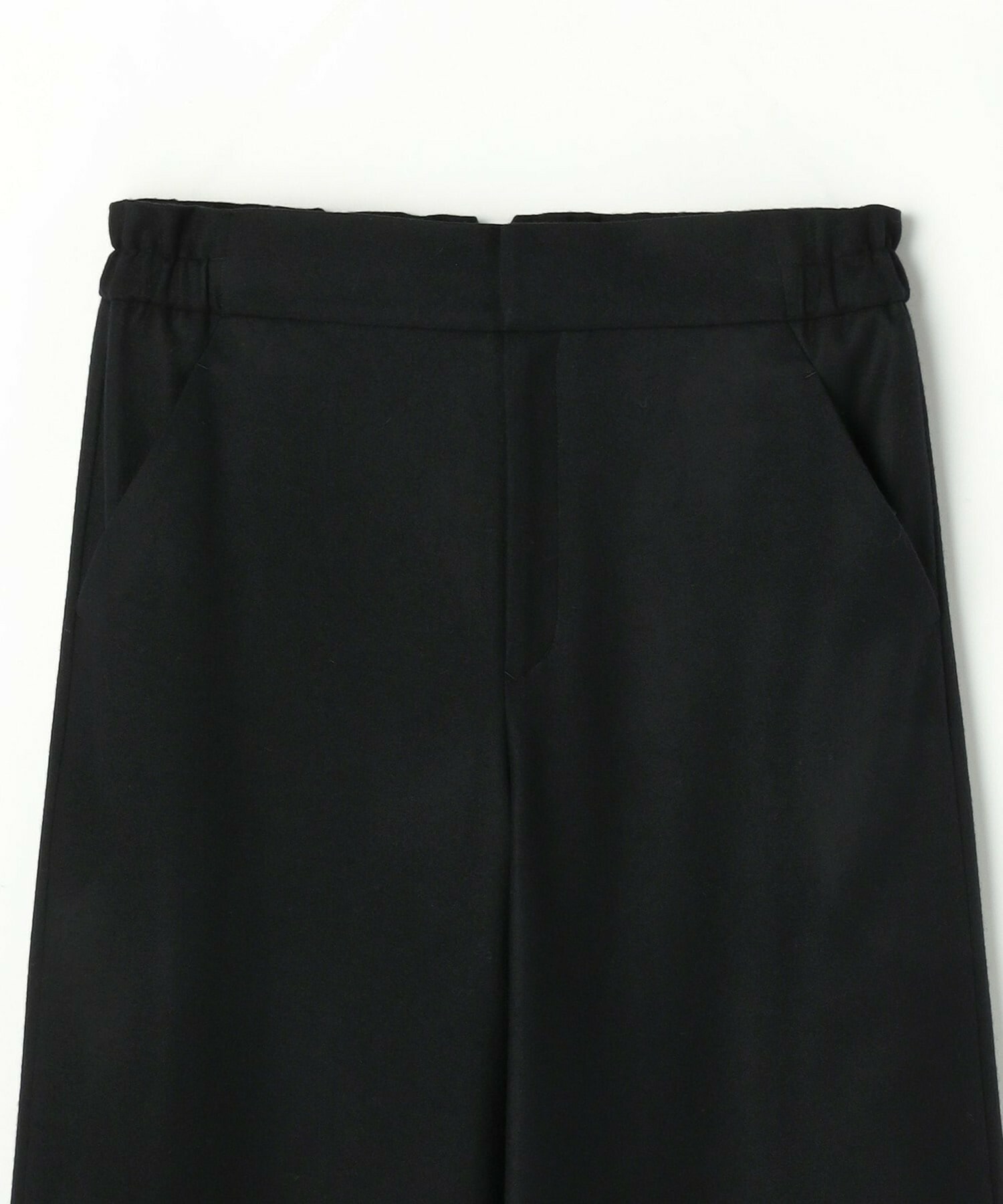 【MOGA】【Lサイズ】ウールカシミヤストレッチワイドパンツ 詳細画像 ブラック系その他 1